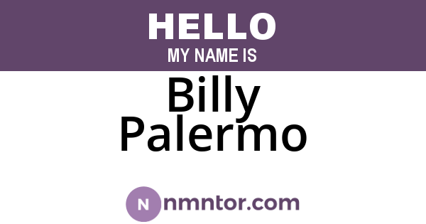 Billy Palermo
