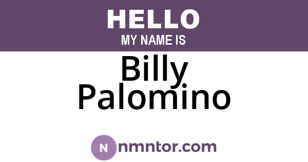 Billy Palomino