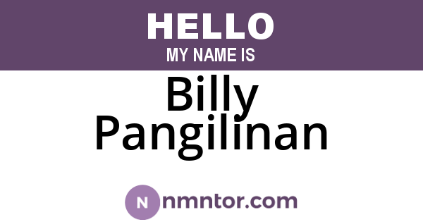 Billy Pangilinan