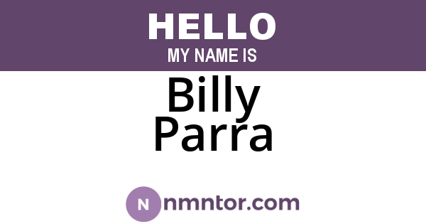 Billy Parra