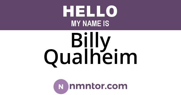 Billy Qualheim