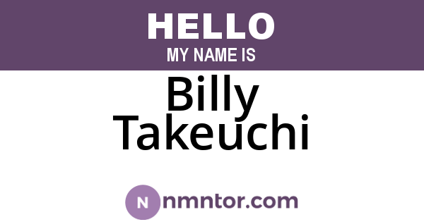 Billy Takeuchi