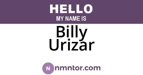 Billy Urizar