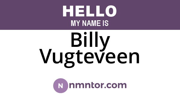 Billy Vugteveen
