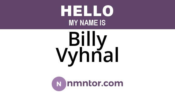 Billy Vyhnal