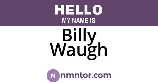 Billy Waugh