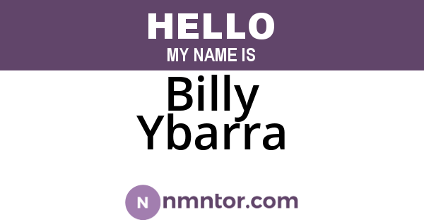 Billy Ybarra
