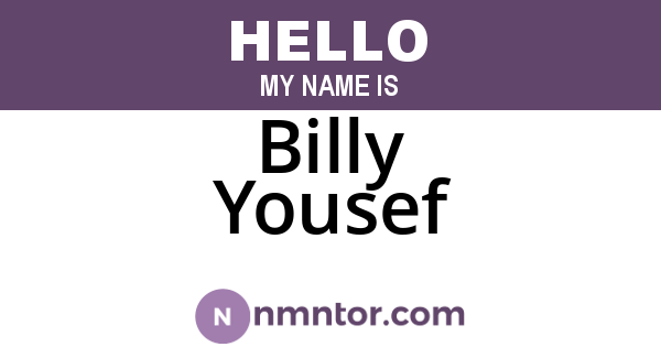 Billy Yousef