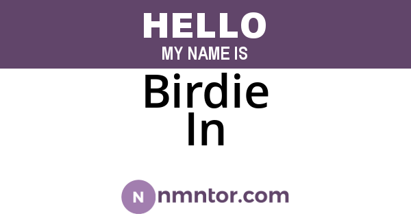 Birdie In