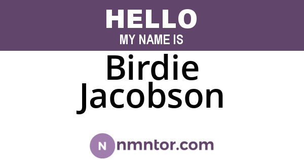 Birdie Jacobson