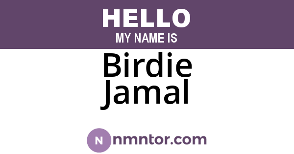 Birdie Jamal