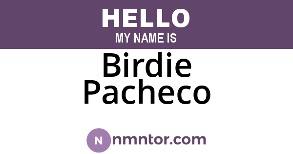 Birdie Pacheco