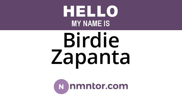 Birdie Zapanta