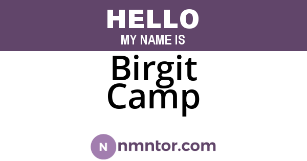 Birgit Camp
