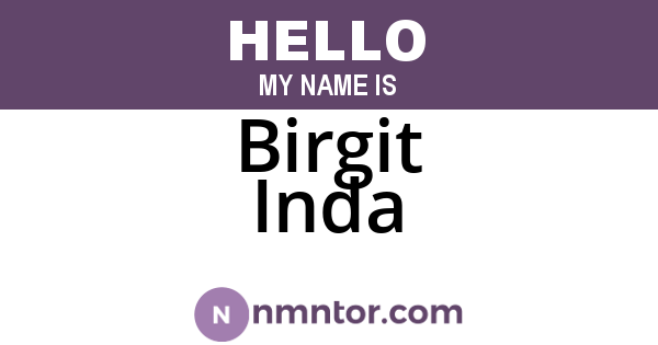 Birgit Inda