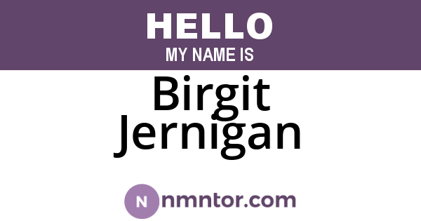 Birgit Jernigan