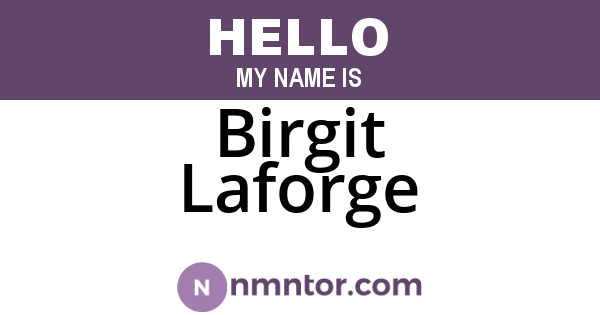 Birgit Laforge