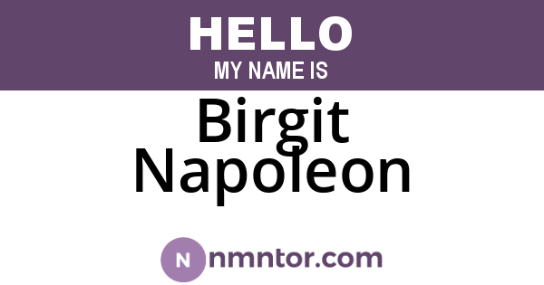 Birgit Napoleon