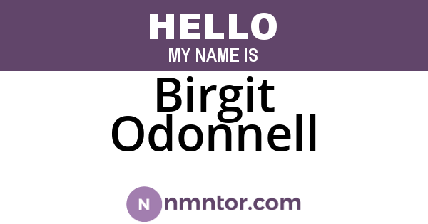 Birgit Odonnell