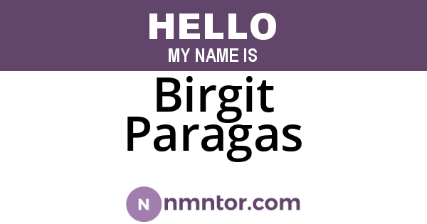Birgit Paragas