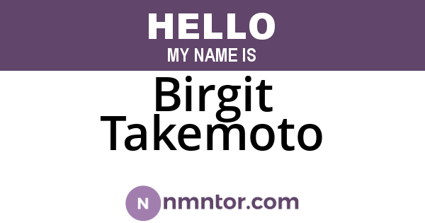 Birgit Takemoto