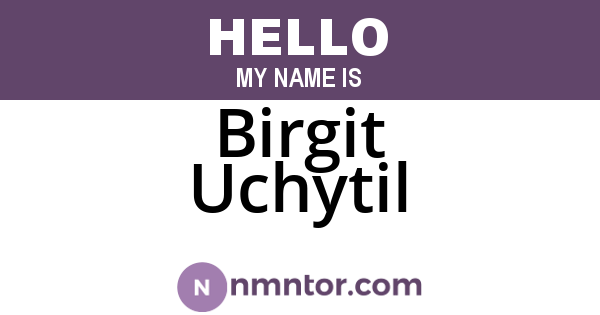 Birgit Uchytil