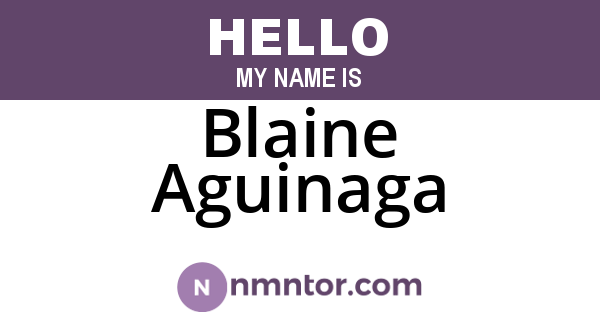Blaine Aguinaga