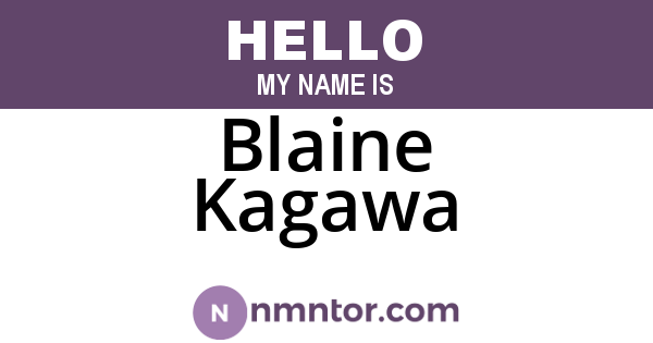 Blaine Kagawa