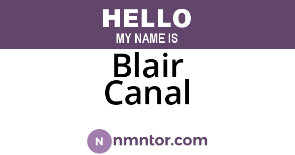 Blair Canal