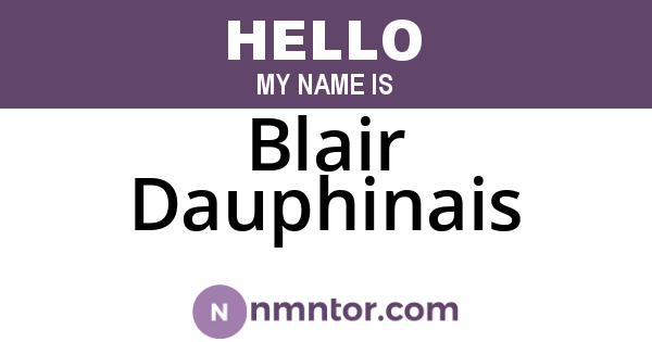 Blair Dauphinais