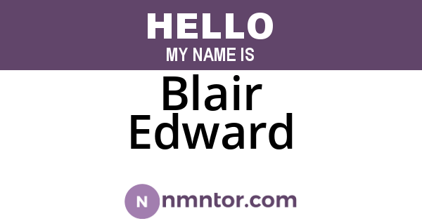 Blair Edward