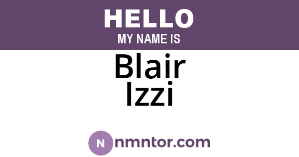Blair Izzi