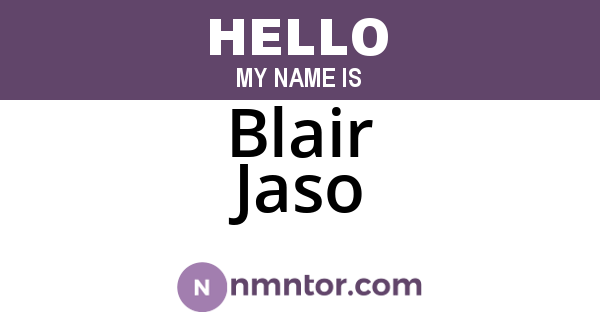 Blair Jaso