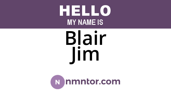 Blair Jim