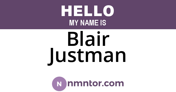 Blair Justman
