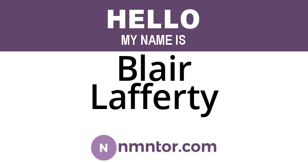 Blair Lafferty