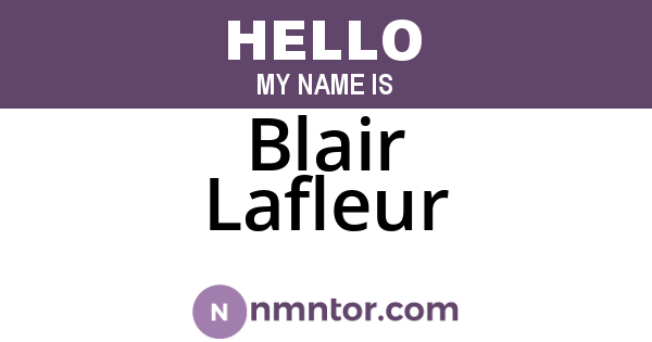 Blair Lafleur