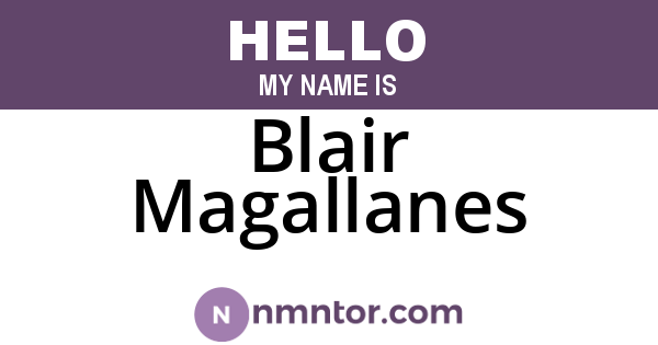 Blair Magallanes