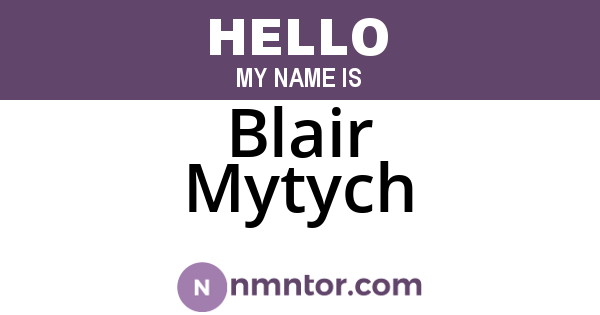Blair Mytych