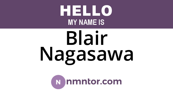 Blair Nagasawa