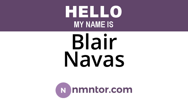 Blair Navas