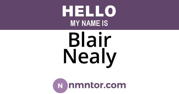 Blair Nealy