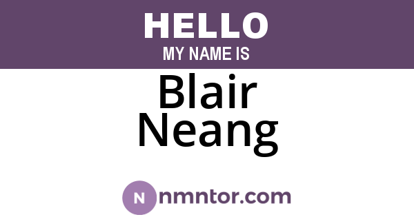 Blair Neang