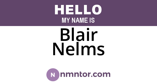 Blair Nelms