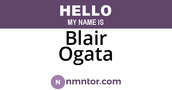 Blair Ogata