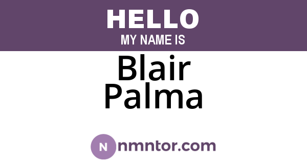 Blair Palma