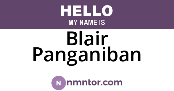 Blair Panganiban