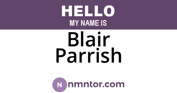 Blair Parrish