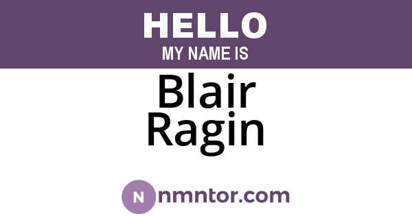 Blair Ragin