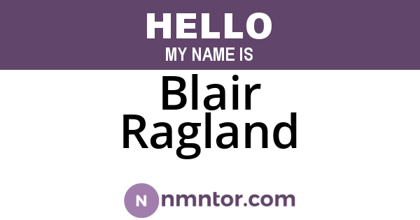 Blair Ragland